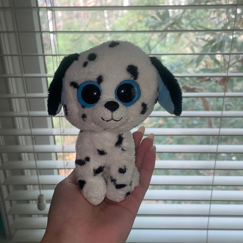 Fetch the Dalmatian Beanie Boo in good condition.